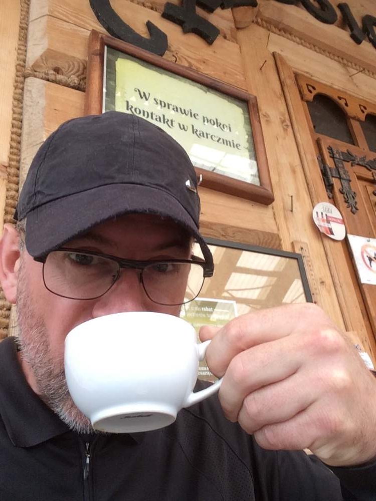 Tim with Coffee
